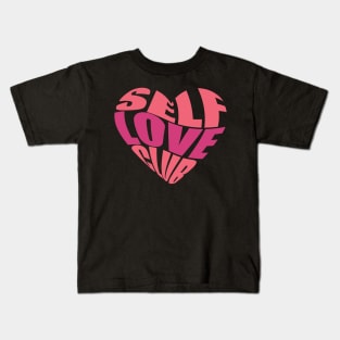 Self love club heart T- shirt <3 Kids T-Shirt